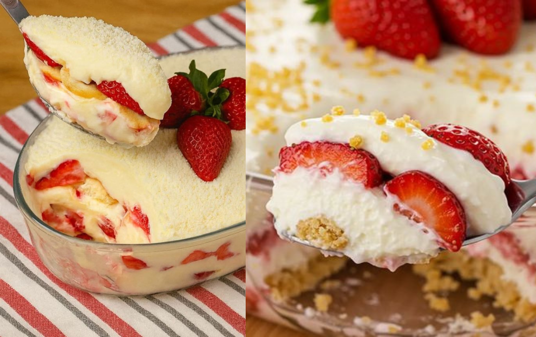 Servi esse PAVÊ DE LEITE NINHO COM MORANGOS no Natal e a família toda aprovou