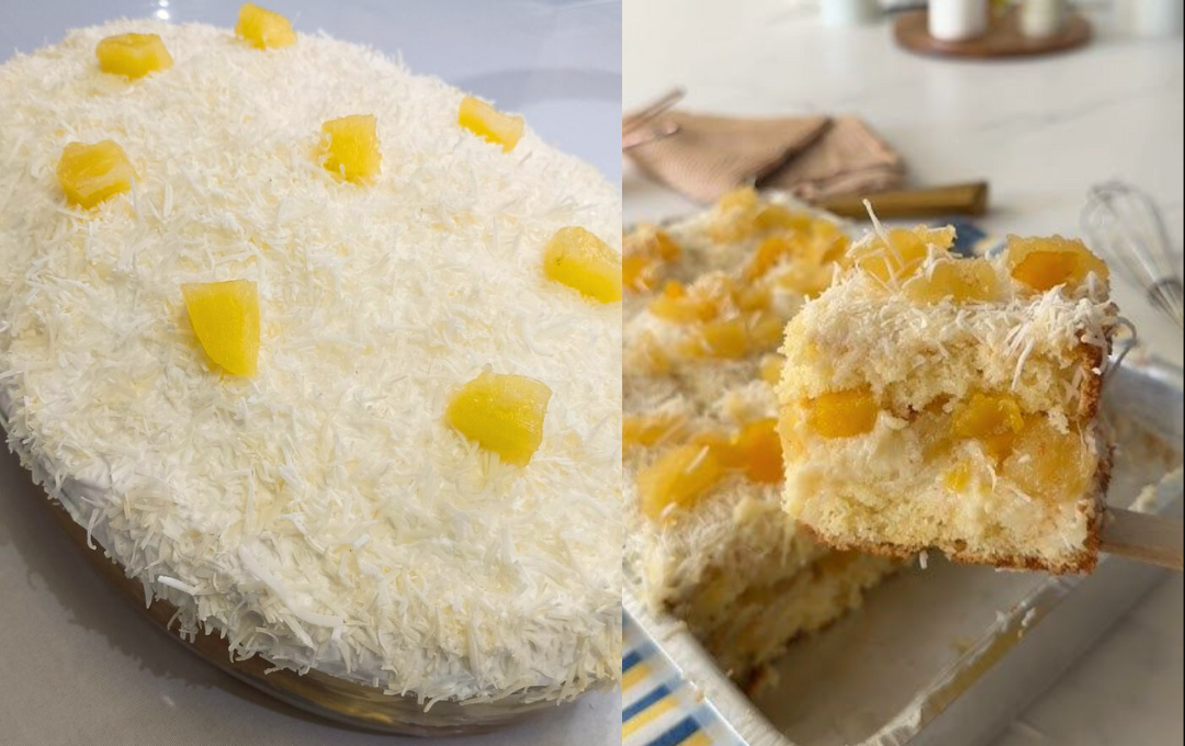 Esse BOLO GELADO DE ABACAXI ficou tão perfeito que me pediram para fazer até no aniversário
