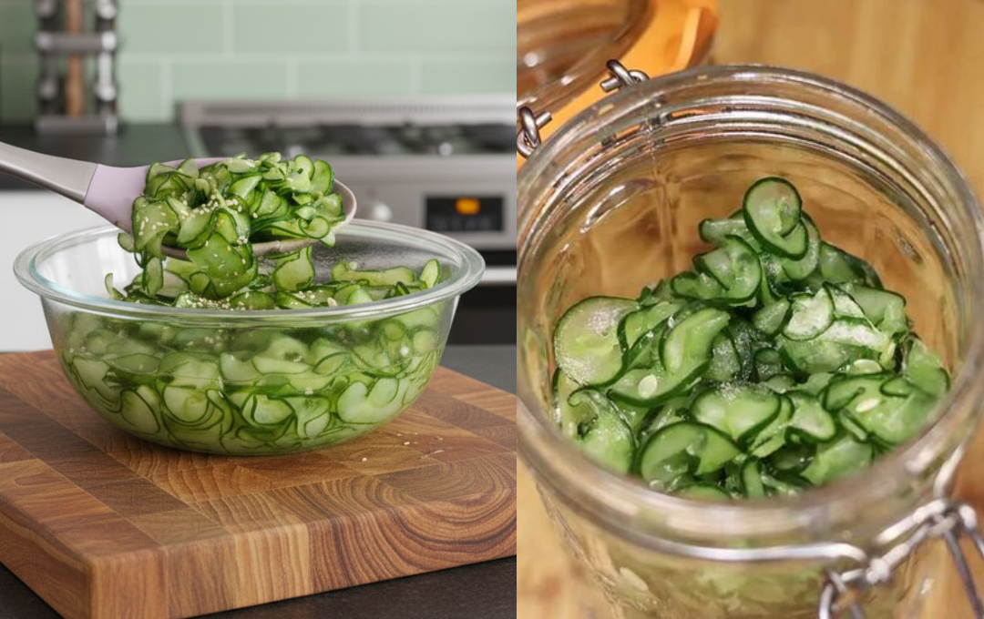 Fiz esse PEPINO AGRIDOCE (SUNOMONO CASEIRO) e agora faço toda semana para deixar na geladeira