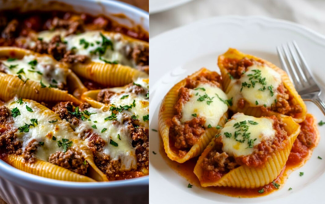 Esse CONCHIGLIONE DE CARNE E RICOTA ficou tão incrível que minha família brigou pelo último pedaço