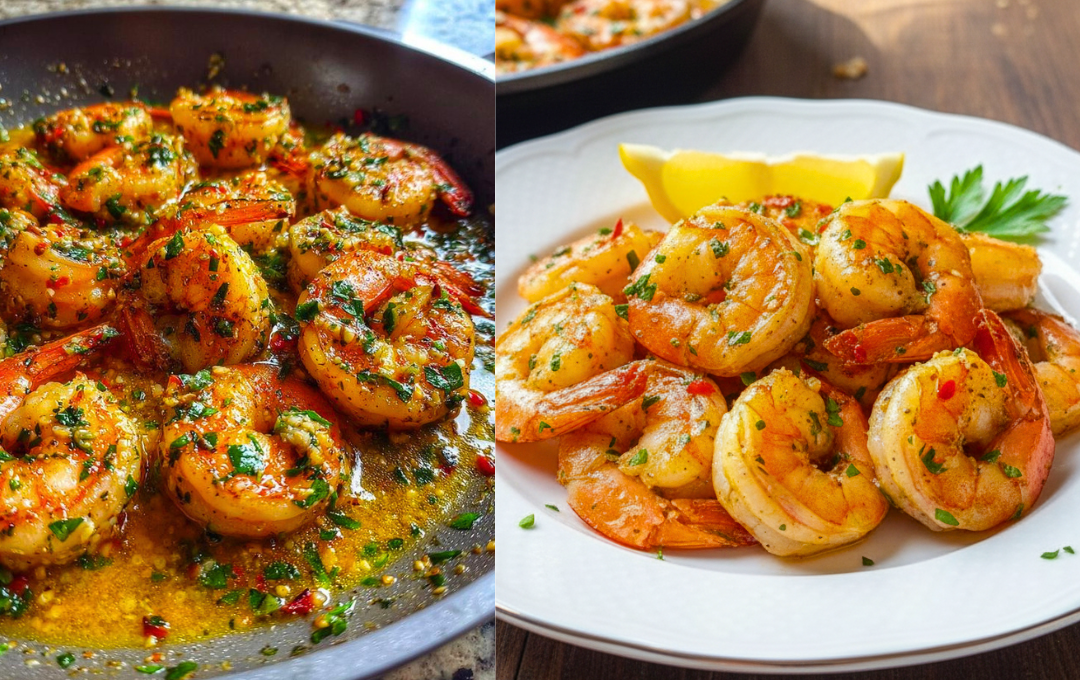 Preparei esse CAMARÃO AO ALHO E MANTEIGA e o resultado ficou tão suculento que o pessoal aqui em casa raspou o prato