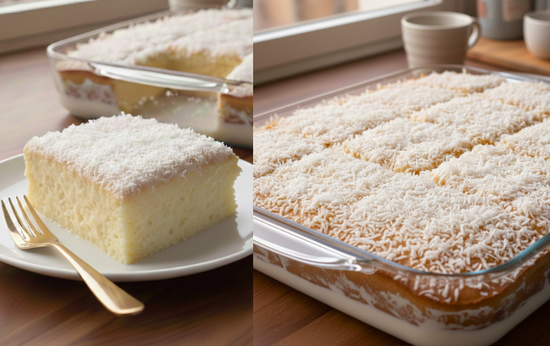 Preparei esse BOLO GELADO DE COCO hoje e ele trouxe de volta aquele gostinho inesquecível das festas da minha infância