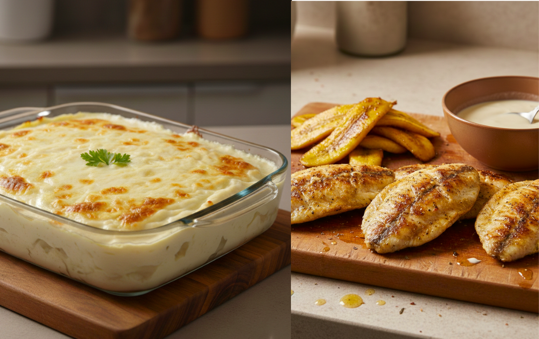 Preparei esse PEIXE À DELÍCIA e a combinação da banana com o creme de requeijão deixou todo mundo pedindo a receita