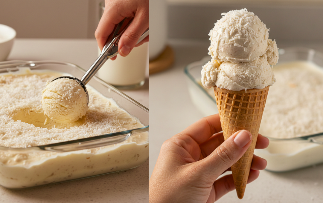Preparei esse SORVETE DE TAPIOCA COM COCO e a cremosidade dele deixou todo mundo apaixonado aqui em casa