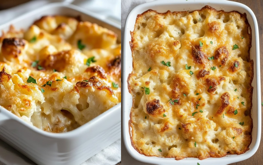 Essa COUVE-FLOR GRATINADA AO MOLHO BRANCO ficou tão gostosa que quase virou prato principal