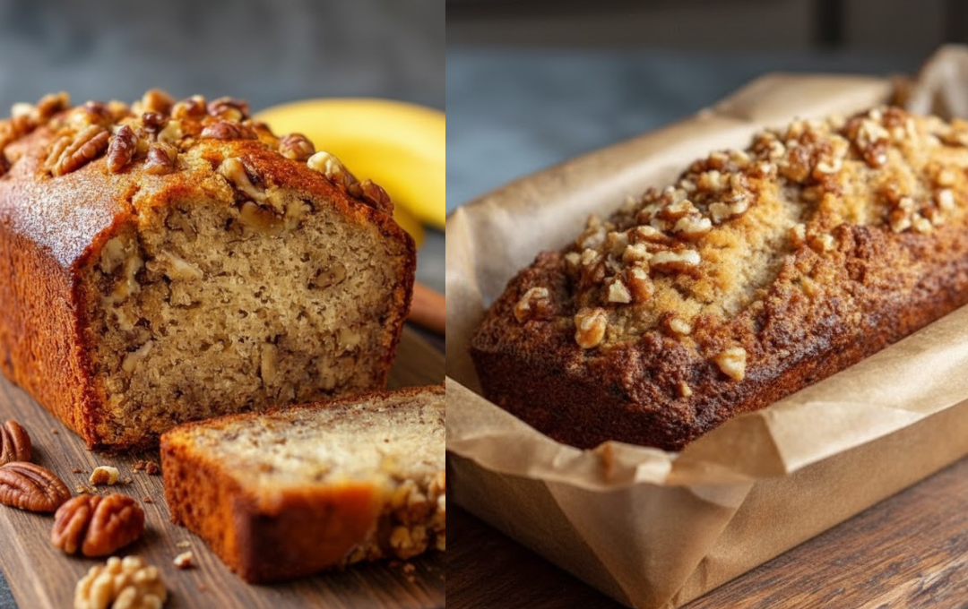 Essa BANANA BREAD nasceu das bananas esquecidas na fruteira… mas o toque de manteiga noisette mudou tudo