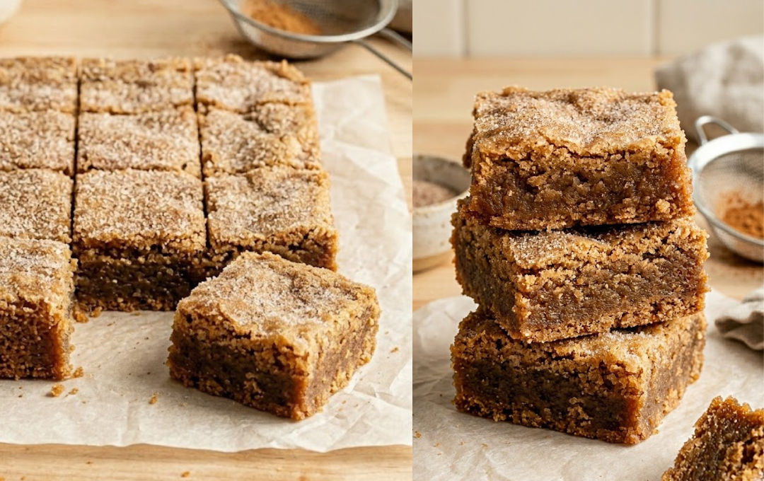 Esse BLONDIE COM CANELA tem uma casquinha açucarada que faz a gente esquecer qualquer brownie
