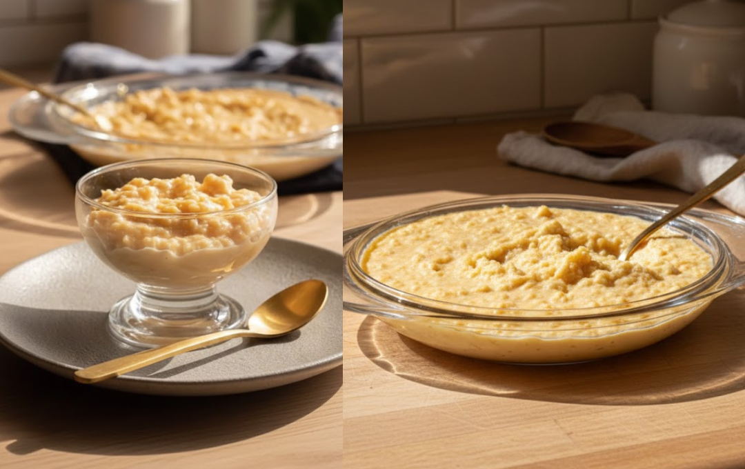 Esse DOCE ESPERA MARIDO é tão cremoso e reconfortante que bastam três ingredientes para deixar todo mundo em silêncio na mesa