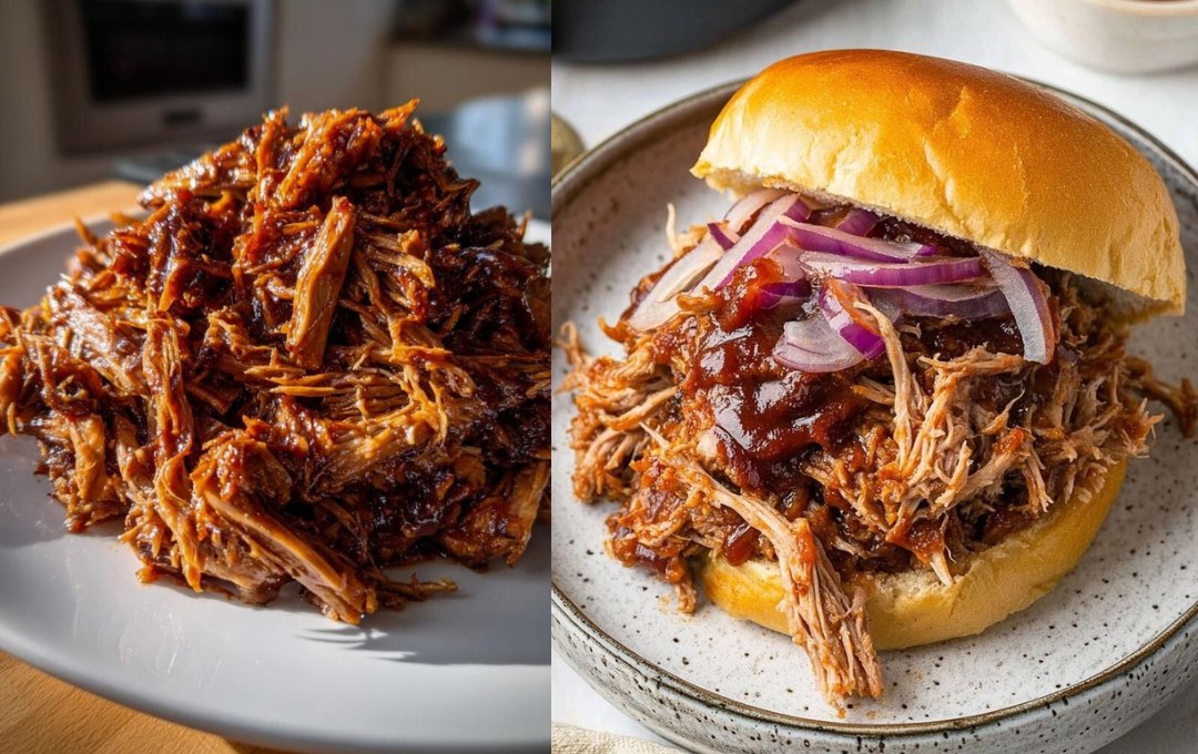 Esse PERNIL DESFIADO DE PRESSÃO fica tão suculento que virou base dos meus sanduíches favoritos