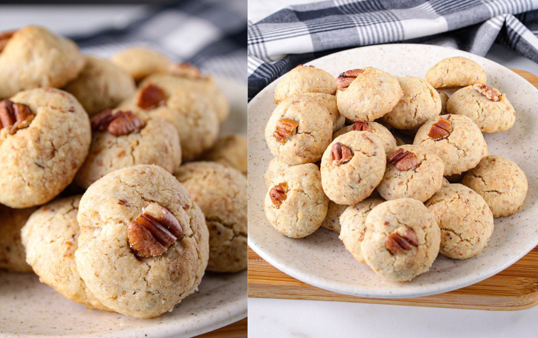 Existe um motivo para esse BISCOITINHO AMANTEIGADO DE NOZES ser sempre o mais disputado