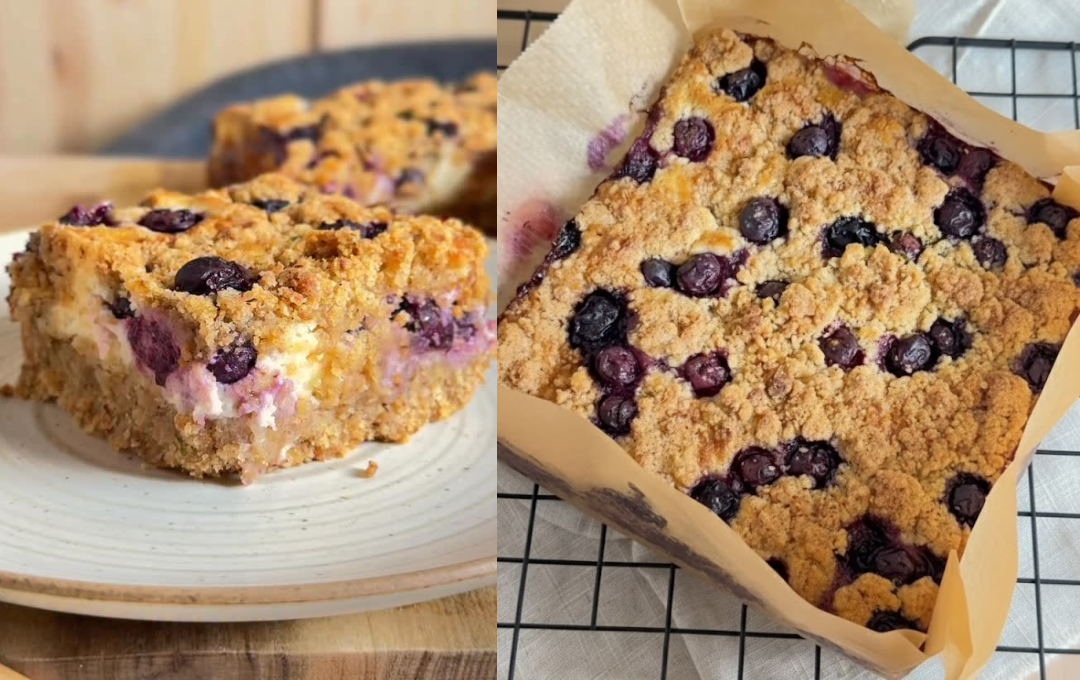 Fiz essa CUCA DE PREGUIÇOSO COM UVA E IOGURTE sem esforço nenhum e o resultado ficou surpreendente