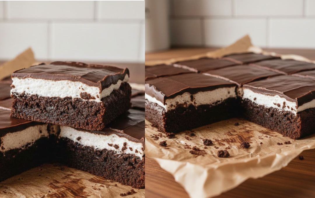 Fiz esse BROWNIE COM NHÁ BENTA e a combinação do chocolate intenso com o marshmallow virou vício aqui em casa