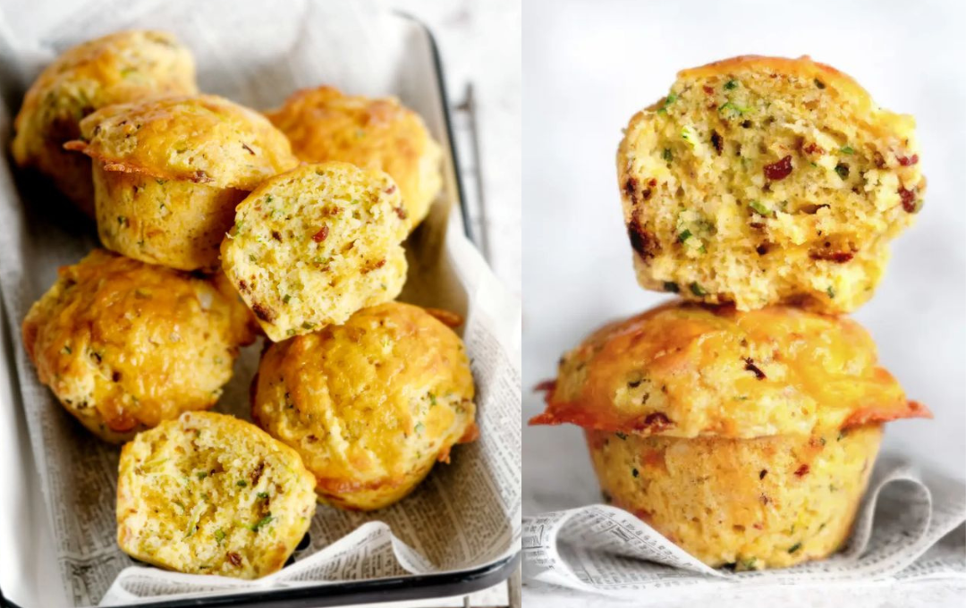 Fiz esses BOLINHOS DE MILHO COM BACON e eles roubaram a cena do café inteiro