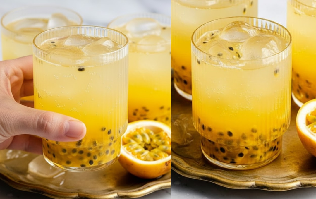 Preparei essa SODA ITALIANA DE MARACUJÁ e o frescor dela mudou o clima do meu dia