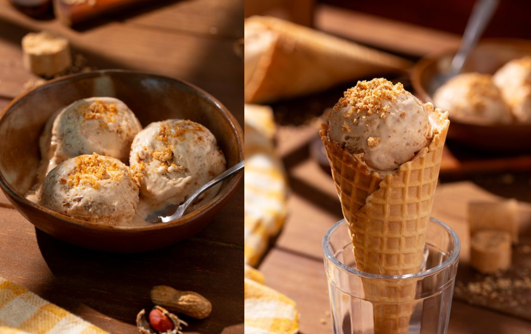 Preparei esse SORVETE DE PAÇOQUITA e descobri que o toque final faz toda a diferença