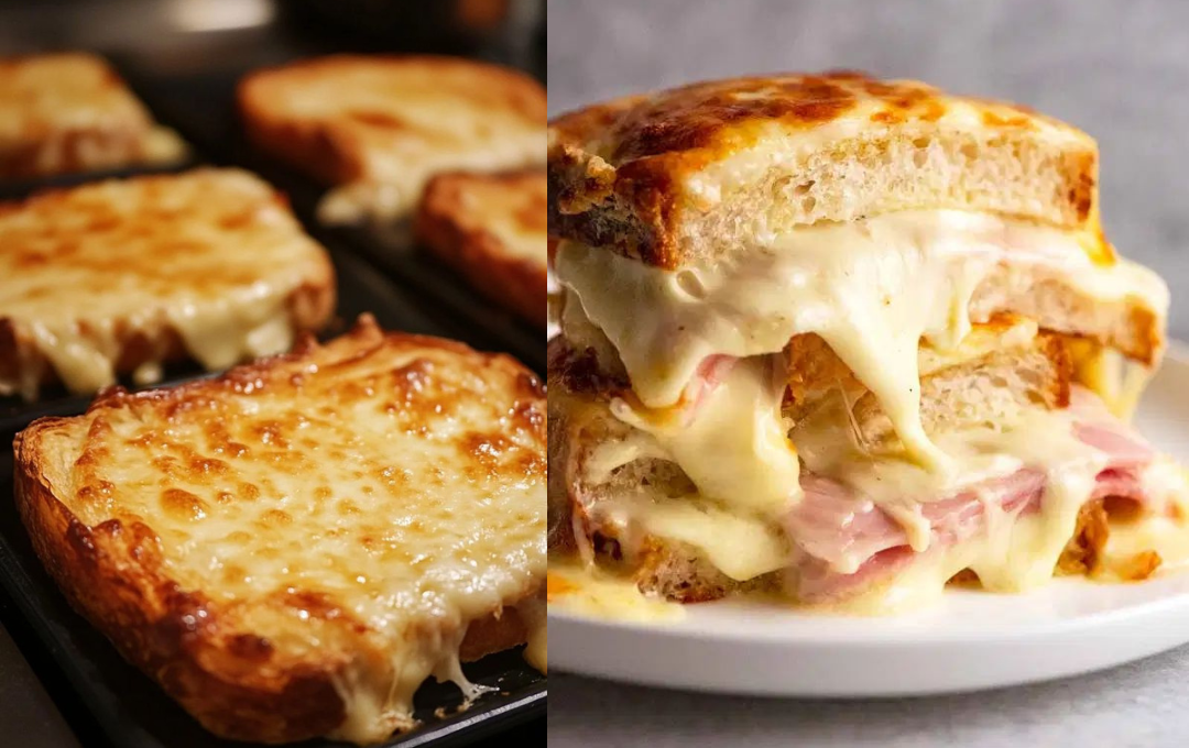 Sabe aquele molho branco esquecido na geladeira Vem comigo fazer esse SANDUÍCHE SEN-SA-CI-O-NAL (CROQUE MONSIEUR)