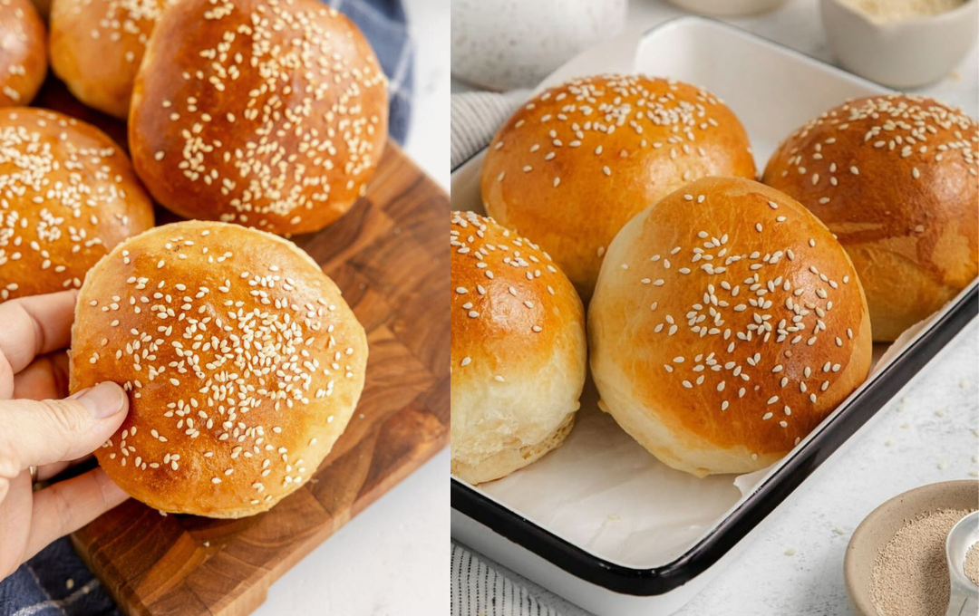 Se você ama hambúrguer caseiro, precisa testar esse PÃO DE HAMBÚRGUER AMANTEIGADO