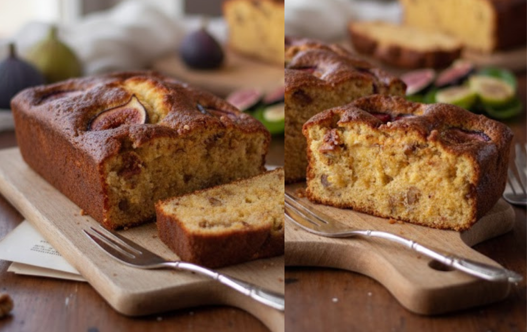 Esse BOLO DE FIGOS COM NOZES E MEL tem um perfume de especiarias que faz a casa inteira parecer outro lugar