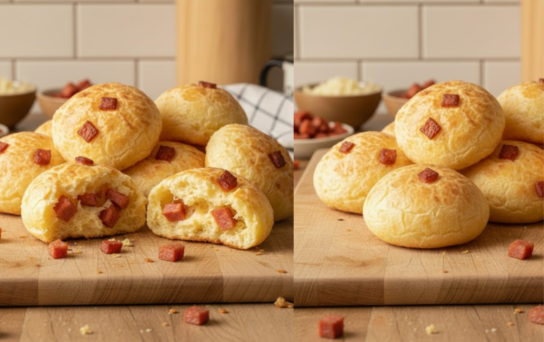 Ninguém esperava que esse PÃO DE QUEIJO COM CALABRESA fosse acabar antes mesmo de esfriar na assadeira